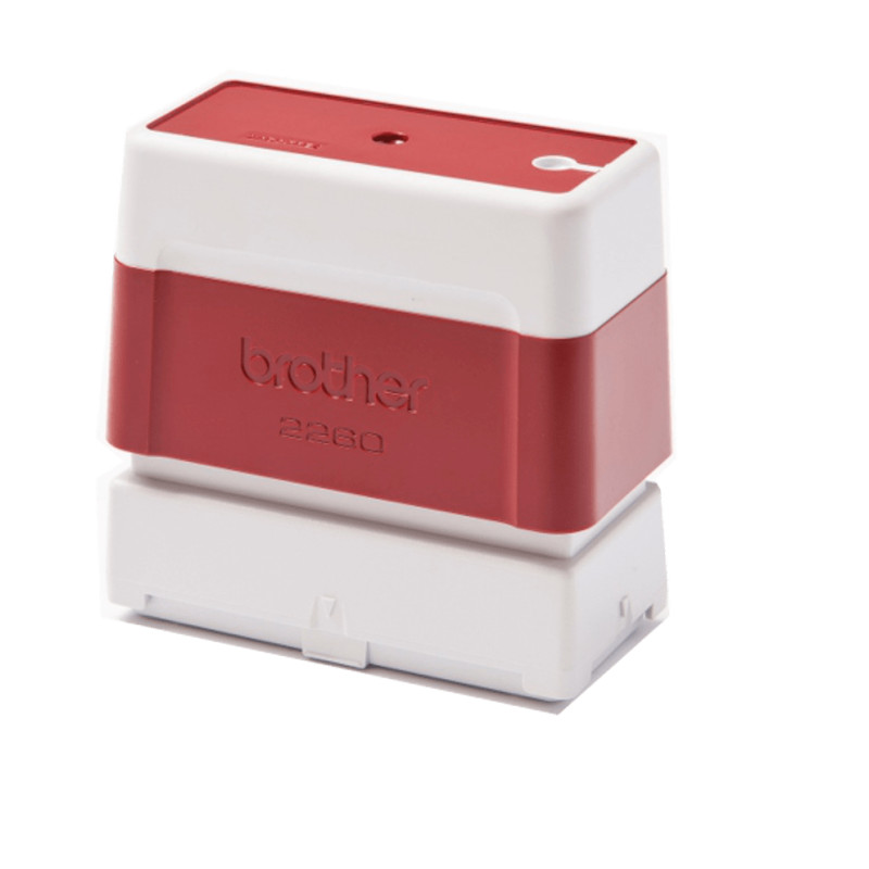 Pack 6 Red self-inking stamps 22x60