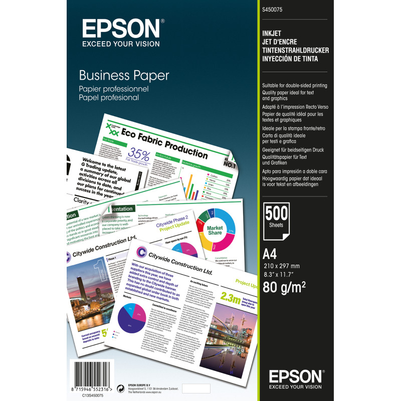 Business Paper 80gsm A4 500 sheets