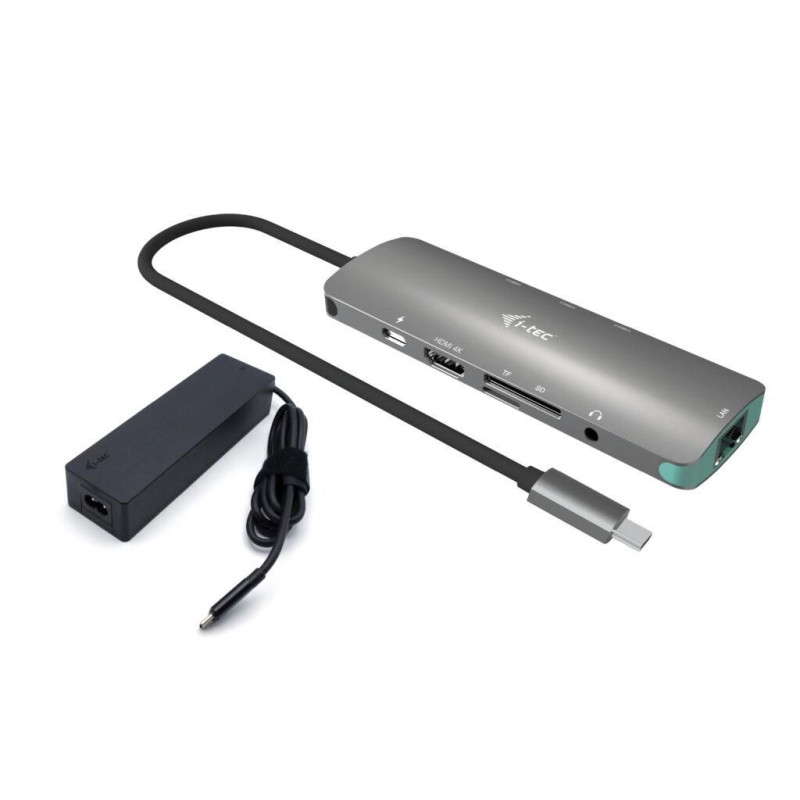 C31NANOLANPD100 - I-tec Nano LAN Dock + P/S 100W Dock 4K | APLIUM