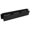 2U Covered Cable Finger Duct | APLIUM