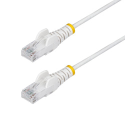 25Cm White Slim Cat6 Ethernet | APLIUM