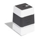 Pack 6 black self-inking stamps 30x30mm