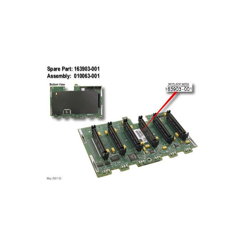 SCSI backplane board for HPE