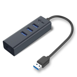 I-tec USB 3.0 Metal Hub + Glan Metal 3-PORT Hub With Glan Ad | APLIUM