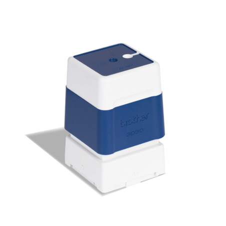 Pack 6 bleu self-inking stamps 30x30 mm