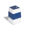 Pack 6 bleu self-inking stamps 30x30 mm
