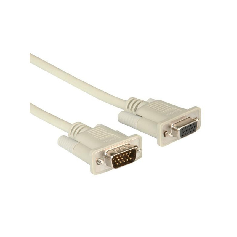VGA Cable, HD15, F/M, 3m | APLIUM
