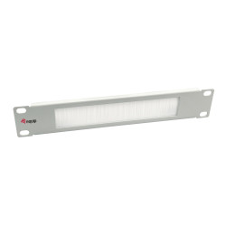 10" Brush Panel 1U, Light Grey | APLIUM