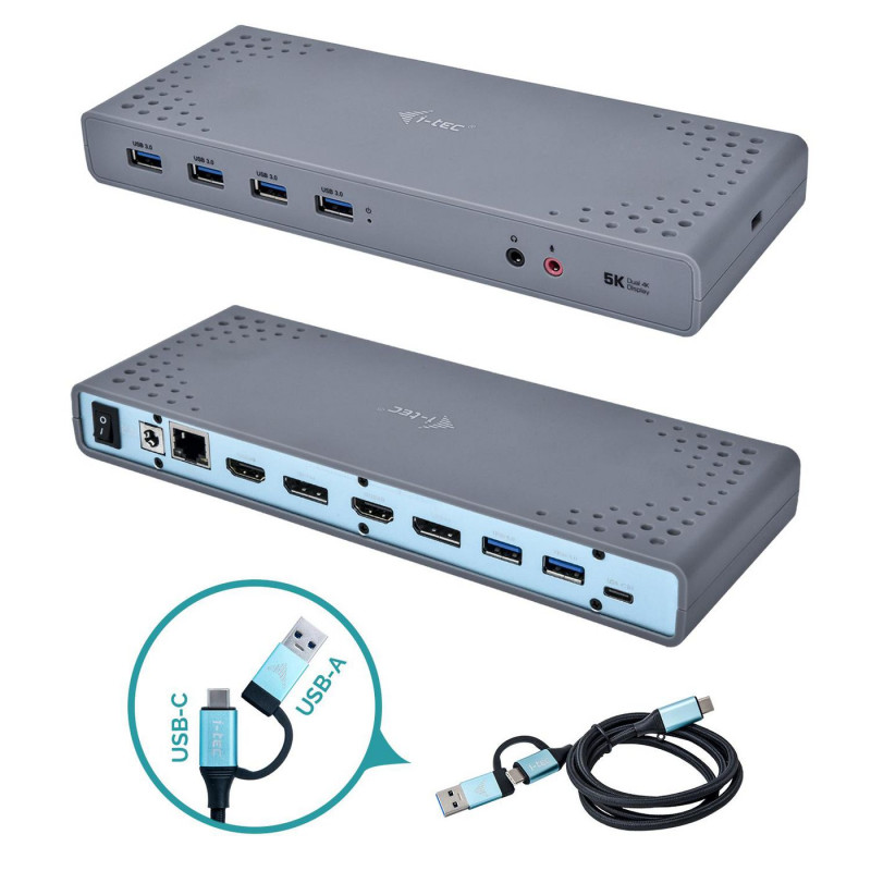 CADUAL4KDOCK - I-tec USB-C/A Docking Station 4K Dual | APLIUM