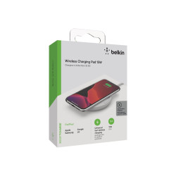 Belkin - Base de carga inalámbrica + adaptador de corriente CA - 15 va