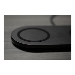 Belkin Dual - Base de carga inalámbrica + adaptador de corriente CA -