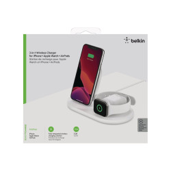 Belkin - Base de carga inalámbrica - 7.5 vatios - blanco - para Apple