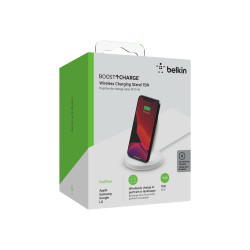 Belkin - Base de carga inalámbrica + adaptador de corriente CA - 15 va