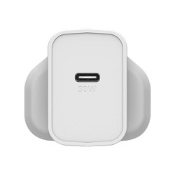 OtterBox UK Wall Charger 30W GaN - 1X USB-C 30W USB-PD White