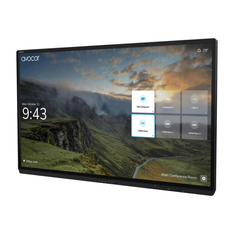 Avocor G-series 75" 4K LED touch display