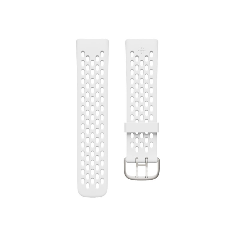 Fitbit - Banda para controlador de actividad - tamaño L - blanco glaci
