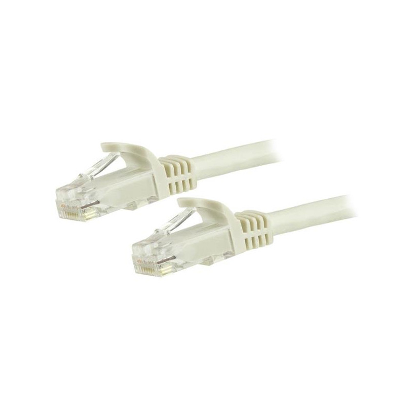 15 m White Snagless Cat6 UTP Patch Cable