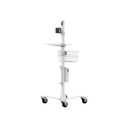 Compulocks iPad Mini 8.3" Space Enclosure Medical Rolling Cart Extende