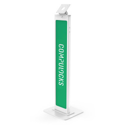 Vesa Brandable Floor Stand - White | APLIUM