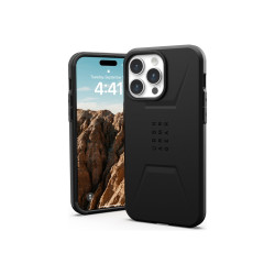UAG Rugged Case for Apple iPhone 15 Pro Max [6.7-inch] - Civilian Blac