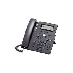 Cisco IP Phone 6851 - Teléfono VoIP - SIP, SRTP - 4 líneas - carbón -