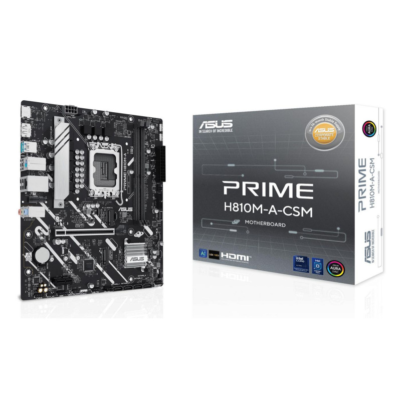 Placa Base Asus Prime H810M-A-CSM Socket 1851/ DDR5/ PCIe 4.0/ Micro A