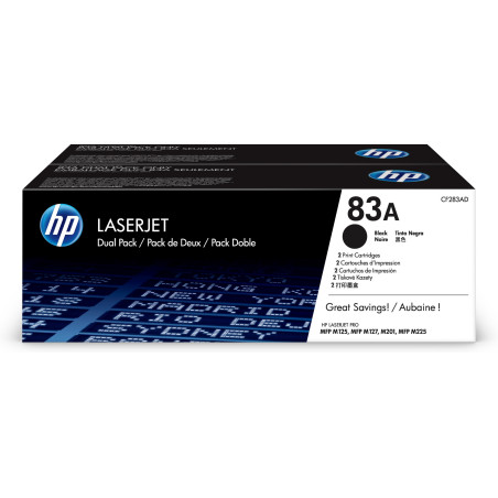 HP Toner/83A 2Pck Black Original LJ Cart