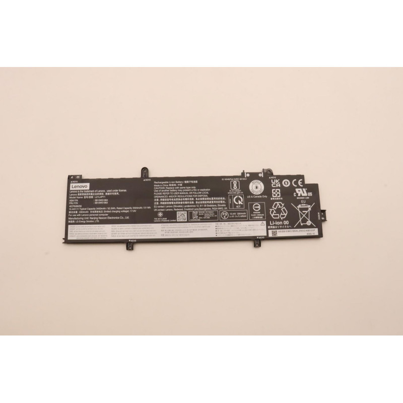 52.5Wh lithium-ion internal