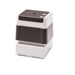 Pack 6 black self-inking stamps 40x40mm