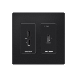 Crestron HD-RXU-4KZ-101-2G-B - Prolongador vídeo/audio/USB - receptor