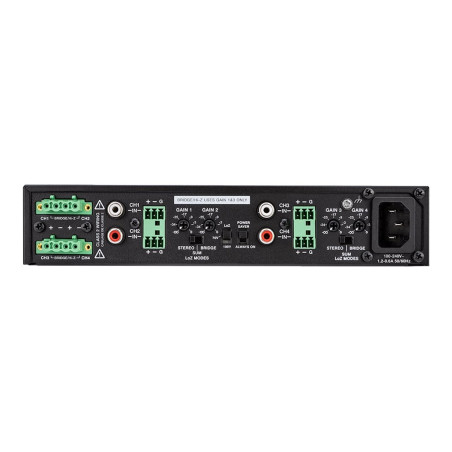 Crestron X-Series AMP-X300 - Amplificador - 4 x 75 vatios - negro