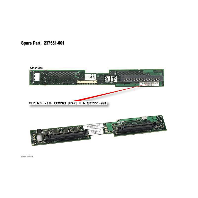 SCSI backplane board for