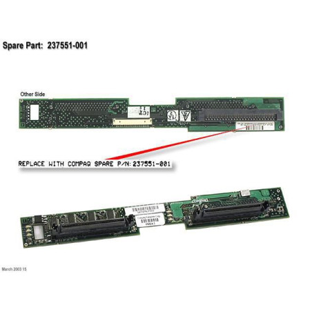 SCSI backplane board for