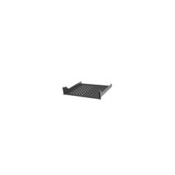 2U 19 Cantilever Fixed Shelf 50Lbs Black