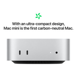 CTO/Mac Mini M4/MP 10CPU 10GPU/24GB/2TB SSD/sin sf/Gigabit Ethernet