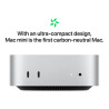 CTO/Mac Mini M4/MP 10CPU 10GPU/24GB/2TB SSD/sin sf/Gigabit Ethernet