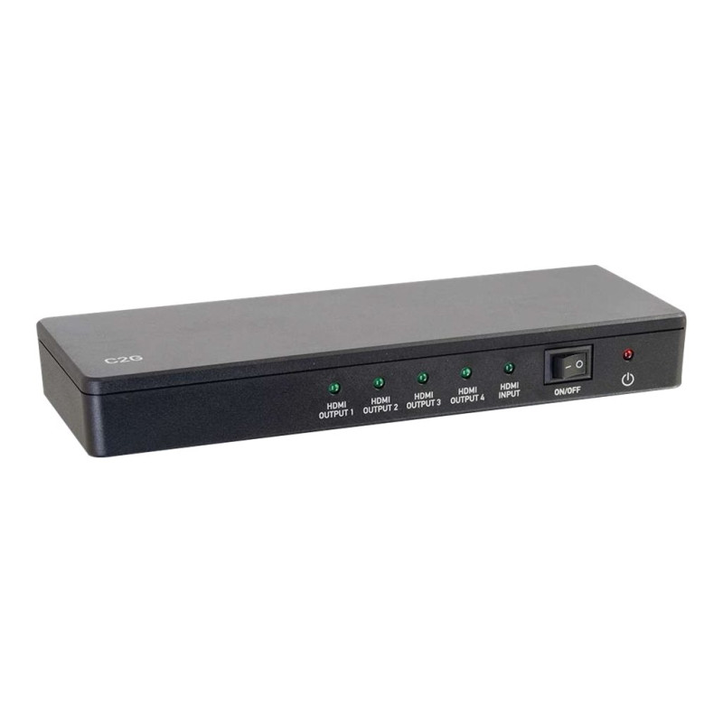 C2G 4-Port 4K HDMI Splitter - Distribution Amplifier - Separador de ví