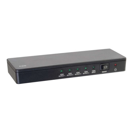 C2G 4-Port 4K HDMI Splitter - Distribution Amplifier - Separador de ví