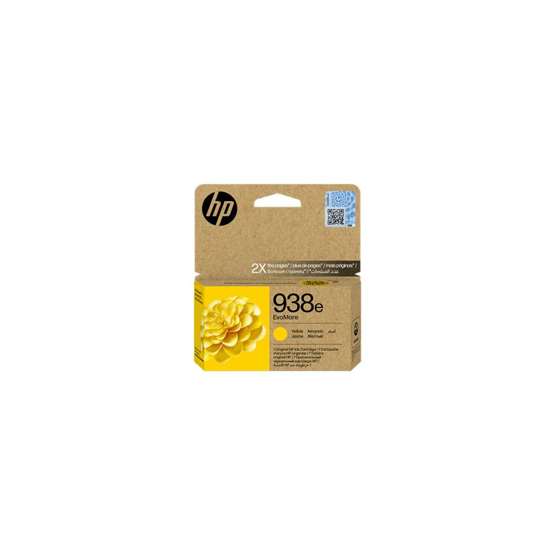 4S6Y1PE#LS1 - HP 938E Evomore Yellow Original Ink Cartridge | APLIUM