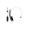 Hdset 321 Wired Sngl CarbonBK USB-A+Adap | APLIUM
