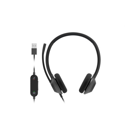 Hdset 322 Wired Dual CarbonBK USB-A | APLIUM