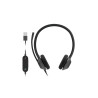 Hdset 322 Wired Dual CarbonBK USB-A | APLIUM