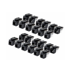 Cat6 Keystone Jack 24-Pack 90-Deg 110 | APLIUM