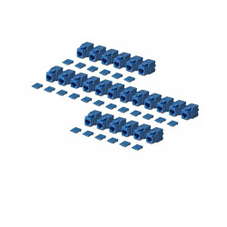 Paquete 24 Conectores Keystone CAT6 180 Grados - Azul | APLIUM