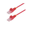 1m Red Slim CAT6 Ethernet Cable