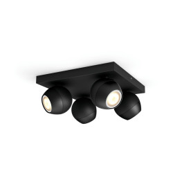 Philips Hue White ambiance Buckram - Foco - bombilla de foco LED x 4 -
