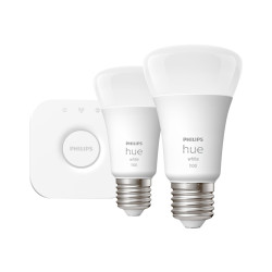 Philips Hue White Starter Kit - Juego de iluminación inalámbrico - bom