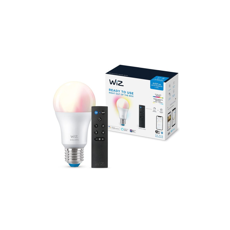 WiZ Colors - Bombilla LED - forma: A60 - E27 - 8 W (equivale | APLIUM