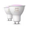 Philips Hue White and Color Ambiance - Bombilla de foco LED - GU10 - 4