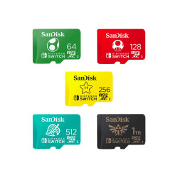 SanDisk Nintendo Switch - Tarjeta de memoria flash - 64GB - | APLIUM
